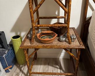 Mottled bamboo tables