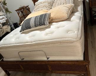 Adjustable mattress queen size bed matches dresser and nightstands 