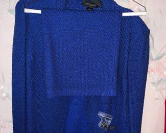 FULL VIEW OF ST. JOHNS FORMAL EVENING WARE SIZE 10 - ROYAL BLUE WITH SEQUINS