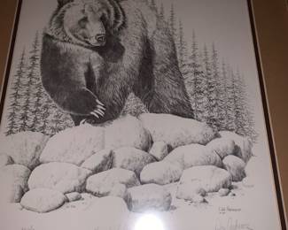 DETAILED ARTIST LIMITED PRODUCTION SIGNED GRISSLEY BEAR ARTIC SCENE