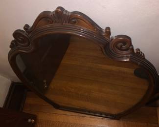 RARE ANTIQUE BAKER FURNITURE BAROQUE ROCOCO CARVED WALL MIRROR