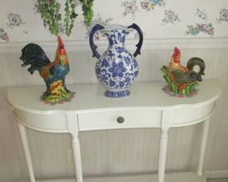 White Console Sofa Table