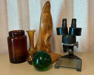Vintage Microscope, MCM glass, Cyprus Knot