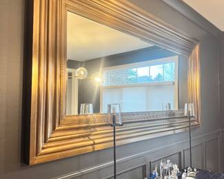Restoration Hardware Leaning Mirror or beautiful hung as seen 