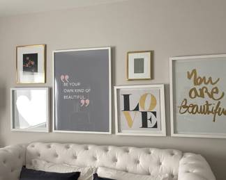 Gallery Wall pictures also restoration hardware $375.00