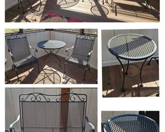 Outdoor Wrought Iron Patio Set