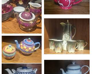 Various Teapot Collections