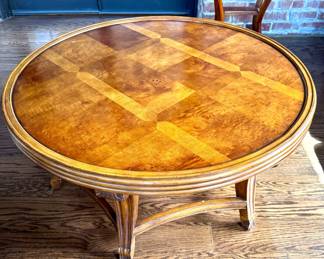 ($450- Round cocktail table, by Turnberry, 44D x 21H)