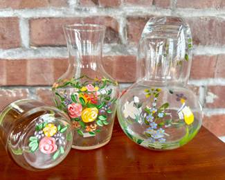 ($12 each- hand painted Bedside Water Glasses)