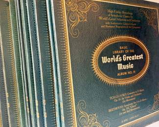 ($100/set- Basic Library of the World's Greatest Music, 13 LPs included)