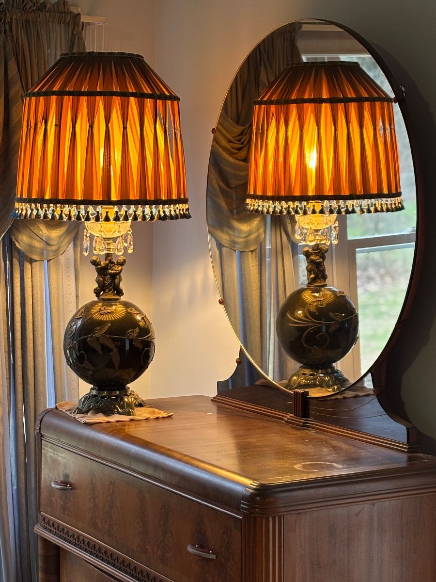 Hollywood Regency & Art Deco pieces in bedroom set