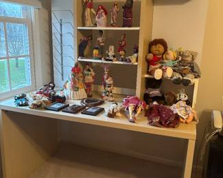 Vintage  dolls, IKEA desk