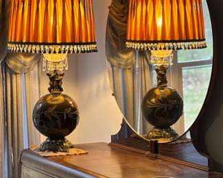 Hollywood Regency & Art Deco pieces in bedroom set