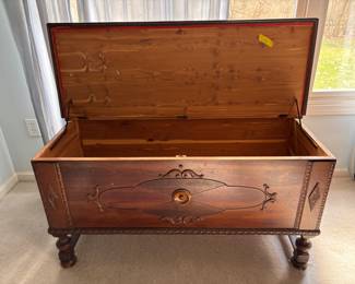 Cedar chest with key
