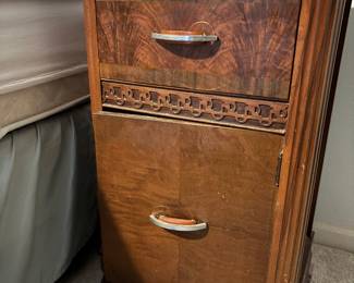 Art Deco side table (Picture to come: Art Deco matching  bed frame)