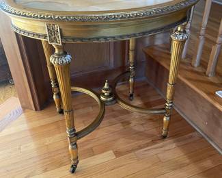 Antique Alabaster Table