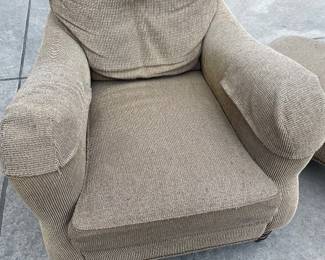 Club Chair with Ottoman