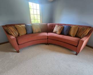 England Furniture curved sectional 