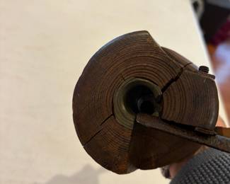 	#74	KW	Antique Unmarked Bannister Beech Plow Plough Plane Carpentry Tool -- 10x4. - *FIRM*	 $ 125.00 		