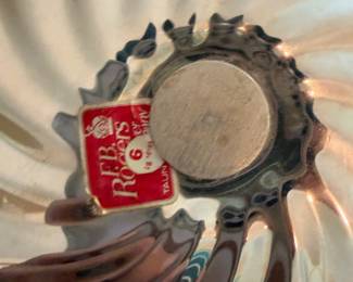 	#59		FB Rogers Silverplate Original Tags 2 Tier Pedestal Tray - 9.5x10.5x8.5	 $ 28.00 		