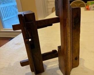 	#73	KW	Antique 1800's HL James No. 111 Williamsburg Mass - Beech Plow Plough Plane - Marked 1855-1869 - 9x10x5 *FIRM*	 $ 225.00 		