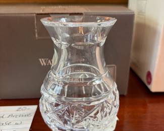 	#32		Waterford Archive Violet Vase w/original box	 $ 20.00 		