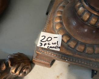 	#45		Set of Candle holders - heavy	 $ 20.00 		