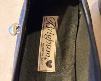 	#86	KW	Brighton URSA Black Driving Leather Loafers - Size 9N *FIRM*	 $ 40.00 		