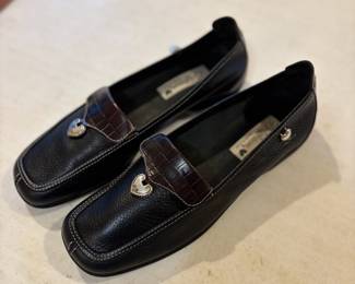	#86	KW	Brighton URSA Black Driving Leather Loafers - Size 9N *FIRM*	 $ 40.00 		
