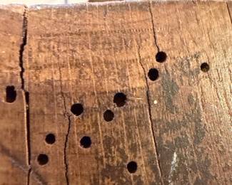 	#73	KW	Antique 1800's HL James No. 111 Williamsburg Mass - Beech Plow Plough Plane - Marked 1855-1869 - 9x10x5 *FIRM*	 $ 225.00 		