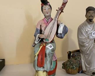 	#38		Vintage Geisha Playing Intrument 9.5" Tall	 $ 20.00 		