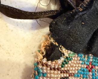 	#79	KW	1800's Microbeaded Reticule Bag - Evening Wear 8x5.5" - as is *FIRM*	 $ 40.00 		