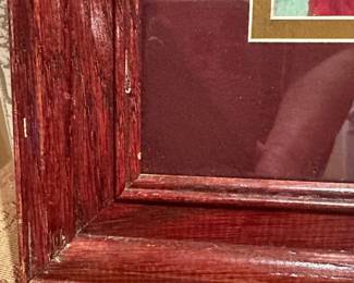 	#097	RA	Tiger Woods making history by Donald B Williams 6-1-97 art print 0060/2500 13.5x15.5” frame as is 	 $ 60.00 		