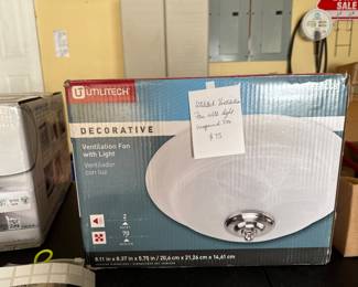 	#117		Ulitiech Ventilation Fan w/light	 $ 75.00 		