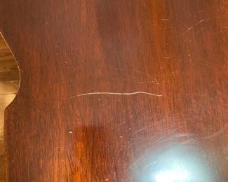 	#1		Bernhardt Mahogany Serpentine Front Sideboard Buffet w/brass hardware and dovetailed drawers. 6 Drawers, 2 doors and 2 shelves -  63 x 21 1/2 x 35 1/2 	 $ 275.00 																							