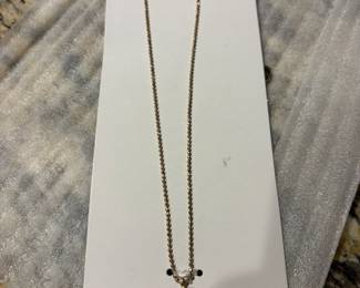 	#50		Talbots Goldtone Snowflake Swrovski Element Necklace - New w/tags	 $ 25.00 		