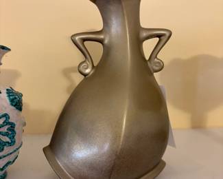 	#24		Signed Micheal Lambert Dancing Vase 10x6	 $ 45.00 		