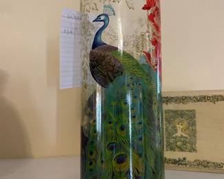 	#40		Fringe Studio Peacock Vase 9x4	 $ 30.00 		