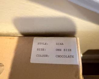 	#82	KW	NEW Helen Kaminski Australia Chocolate "Gina" Felt Hat - One Size - Original Box *FIRM*	 $ 70.00 		