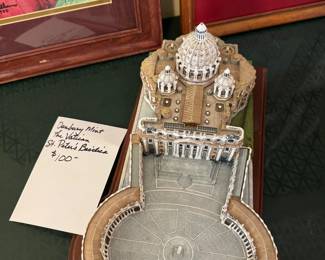 	#112		Danbury Mint The Vatican Saint Peters Basilica	 $ 100.00 		