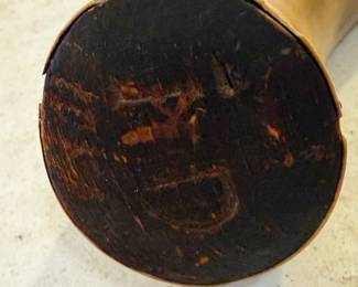 	#67	KW	Anitque Primitive Carved Gun Powder Horn 8.5" Inital - ND - as is condition *FIRM*	 $ 100.00 		