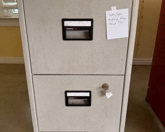 	#114		Sentry Safe Fireproof Filing Cabint	 $ 125.00 		