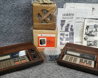 DW082 Vintage Uniden Bearcat Police Scanners, Lafayette Speaker