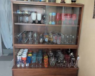 Small mcm china cabinet and so much gear MCM  barware 