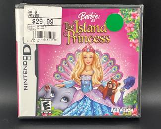 Sealed Barbie Island Princess DS Game