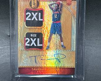 Taurean Prince 1/1 Autographed Gold Standard Relic Card