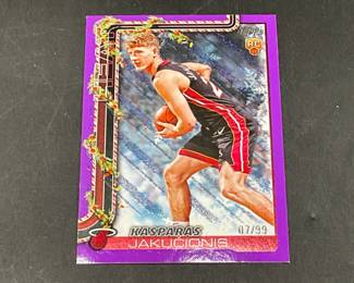 Kasparas Jakucionis Numbered Card