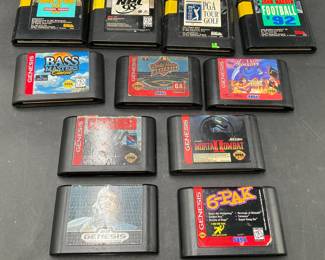 Lot of SEGA Genesis Game Cartridges
