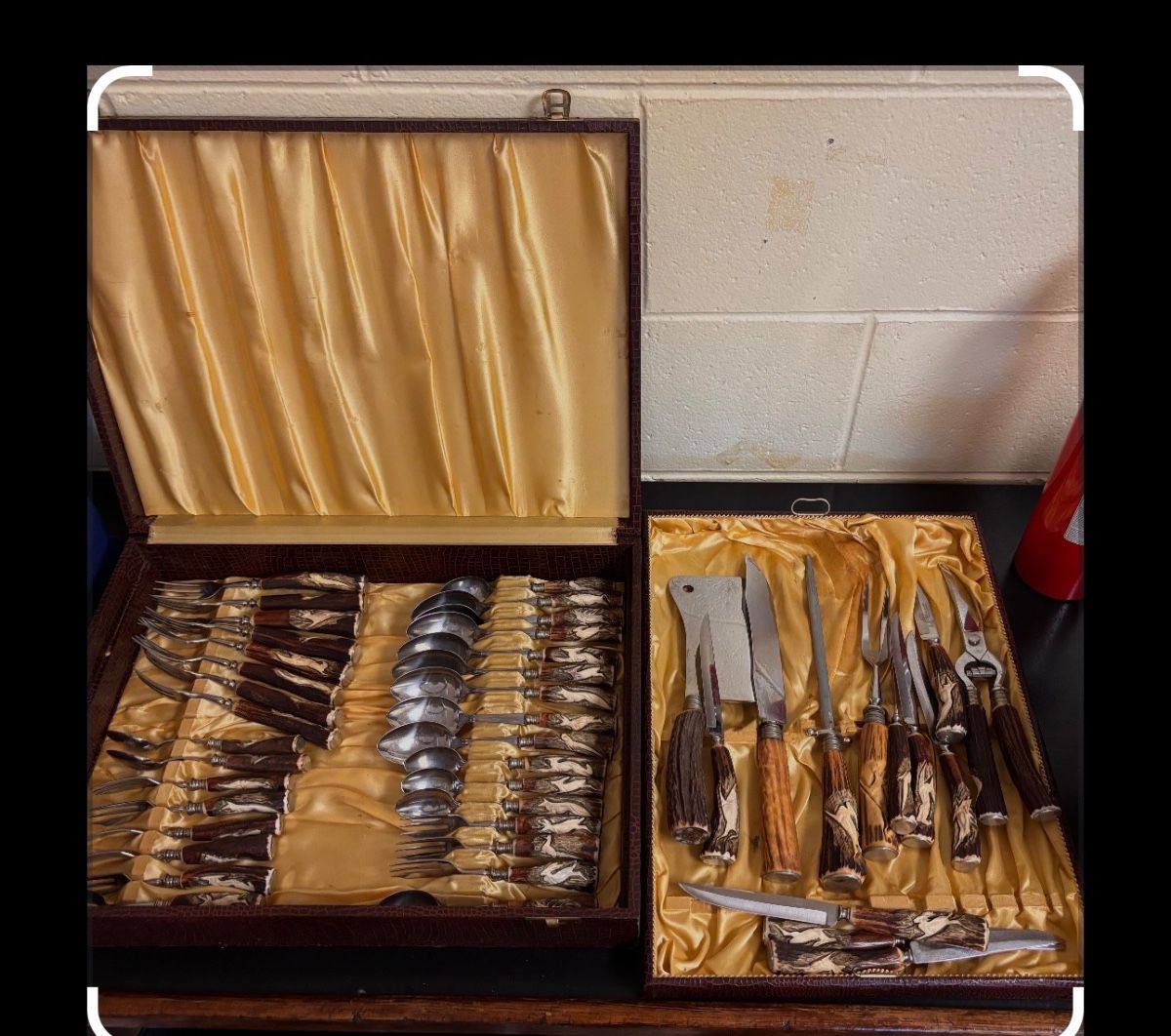 Kla So Tra engraved carved service 