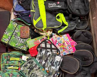 Lots of new bags, backpacks